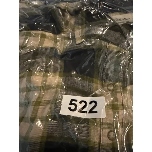 We The Free Ruched Sleeve Fringe Hem Plaid Snap Button Shirt Black Women's Small - Image 13
