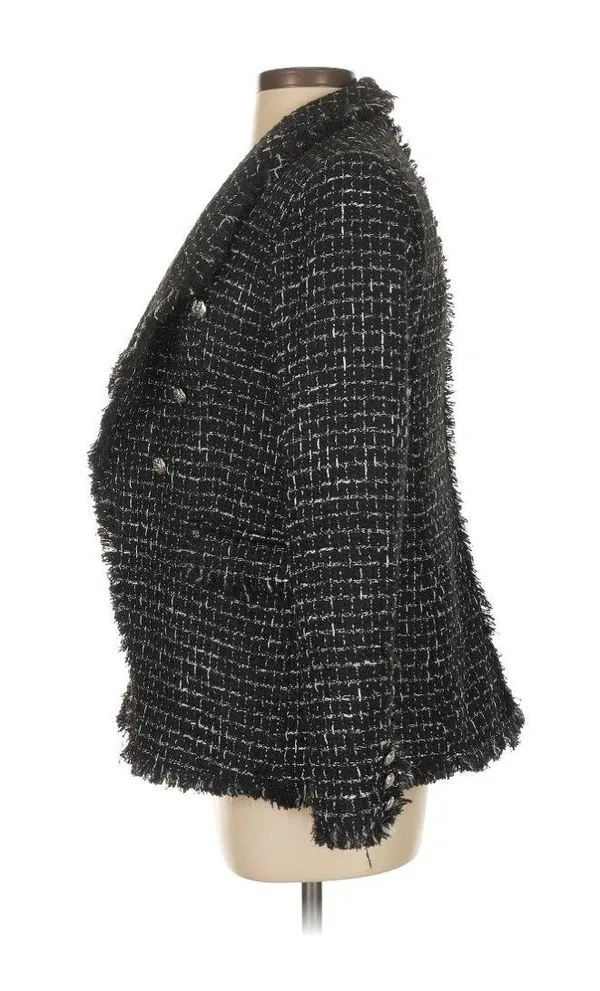 Rachel Zoe Black Sequin Blazer - Image 2
