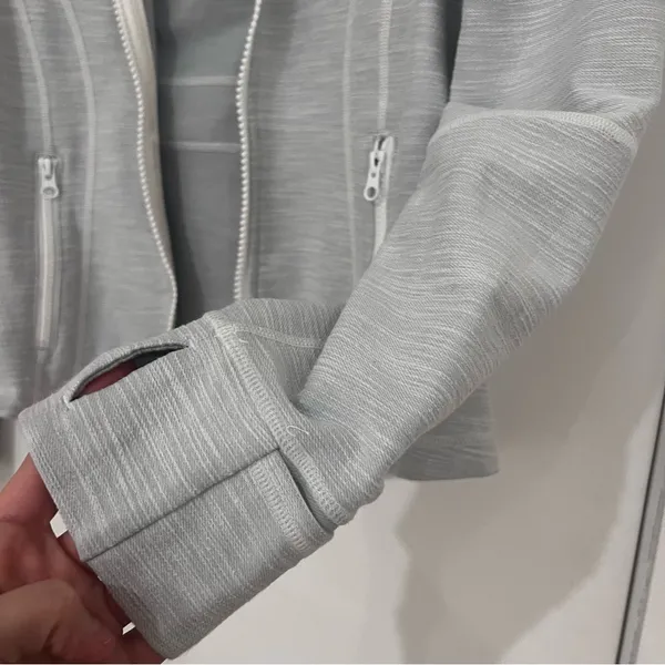 Lululemon Define Full Zip Jacket Heathered Grey - Image 8