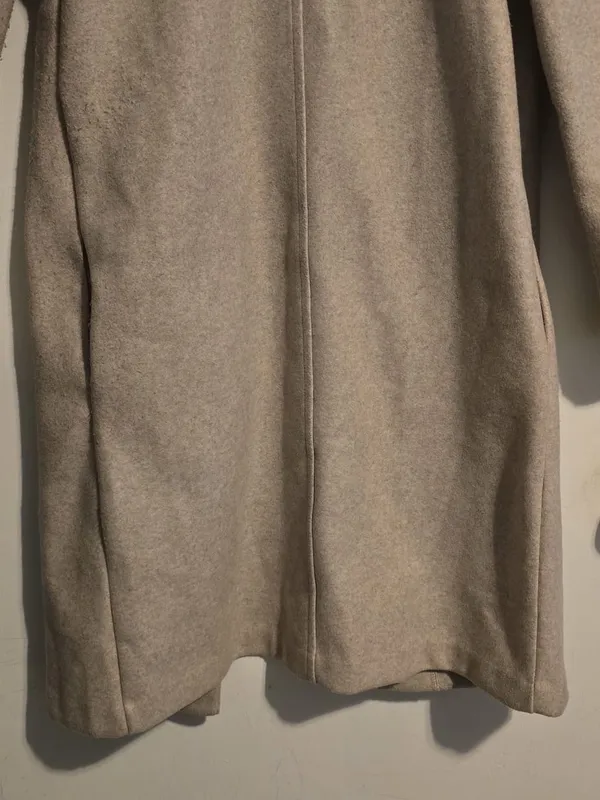 Zara Long Light Beige Trench Coat - Image 10