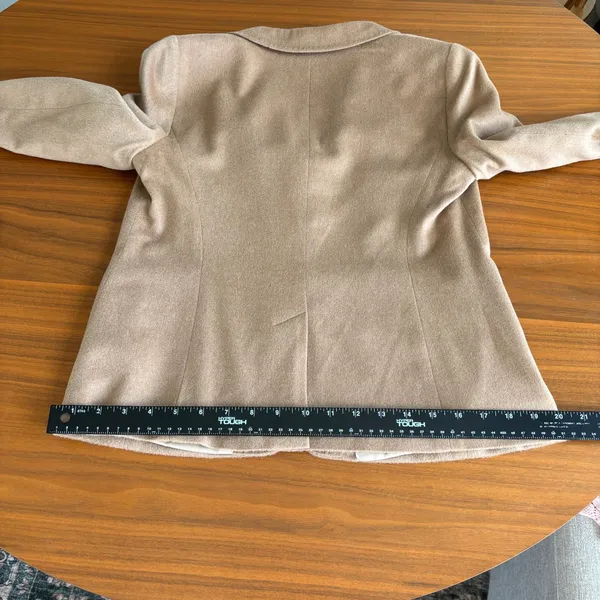 Talbots Blazer 8P Camel Hair Coat Italian Fabric Preppy Old Money Capsule Office - Image 11