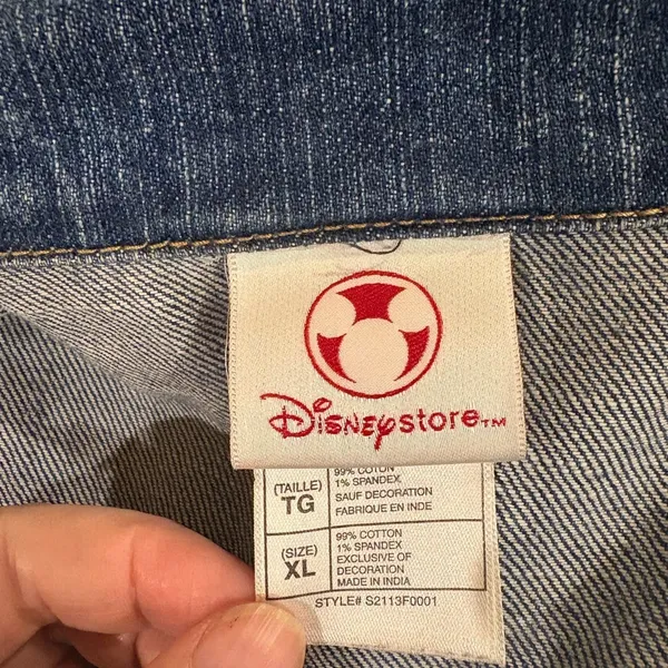 Disney Nightmare before Christmas vintage denim jacket L - Image 6