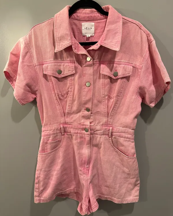 Le lis Pink Cowgirl Romper - Image 2