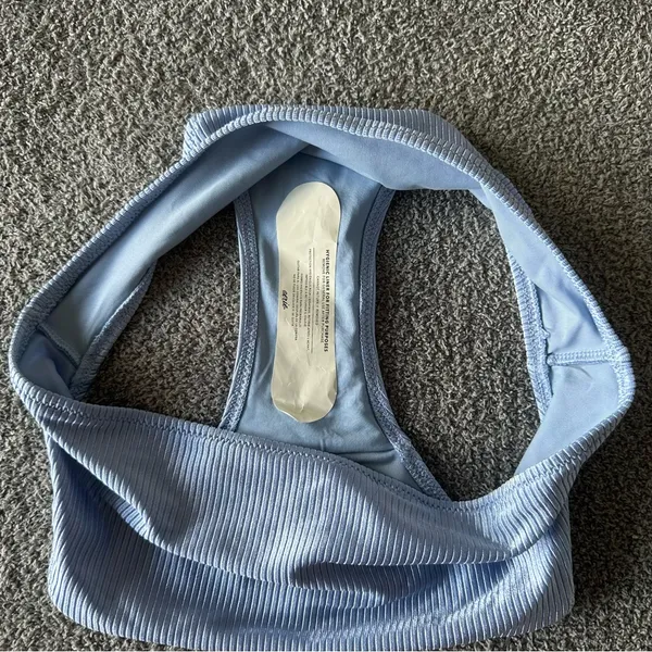 AERIE NWT Sky Blue Ribbed Bikini Bottoms - Image 5