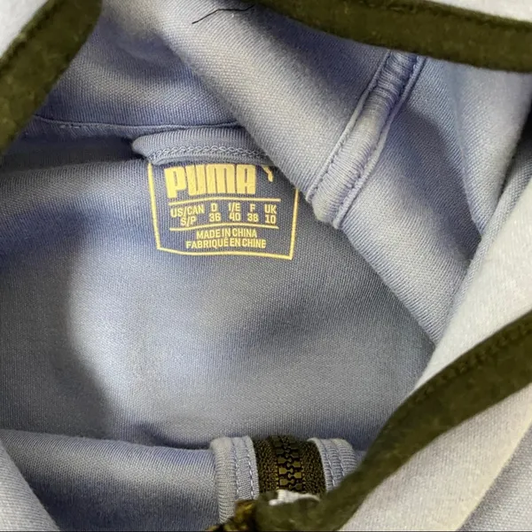 Puma Periwinkle Blue Hooded Full Zip Track Jacket Women’s Small - Image 5