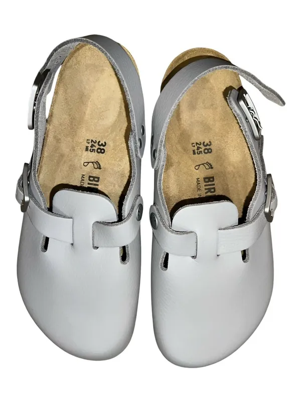 Birkenstock Tokio Pro Gunmetal Leather Clogs EU 38 Regular Fit NIB - Image 8