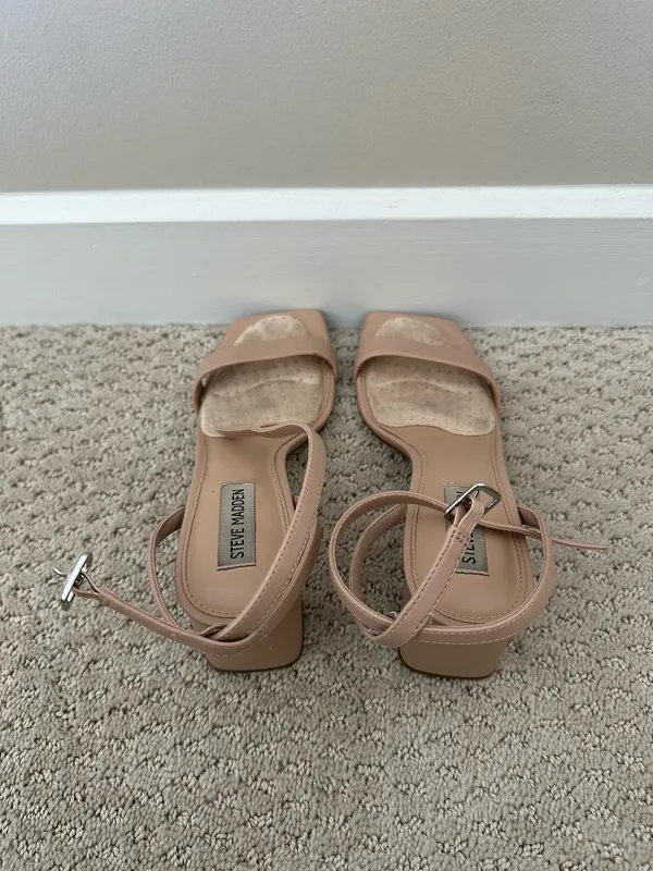 Steve Madden Nude Luxe Strappy Heels - Image 7