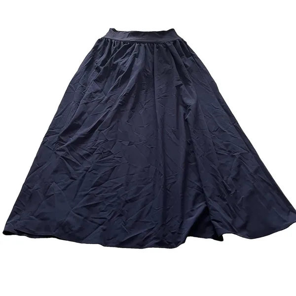 NWT Halara Breezeful Maxi Skirt Size S Navy Blue High Waisted 2-in-1 Quick Dry - Image 3