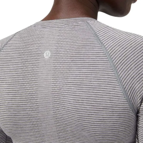 Lululemon Swiftly Tech Long Sleeve 2.0 *Race Length *Tempo Stripe White/Black - Image 7