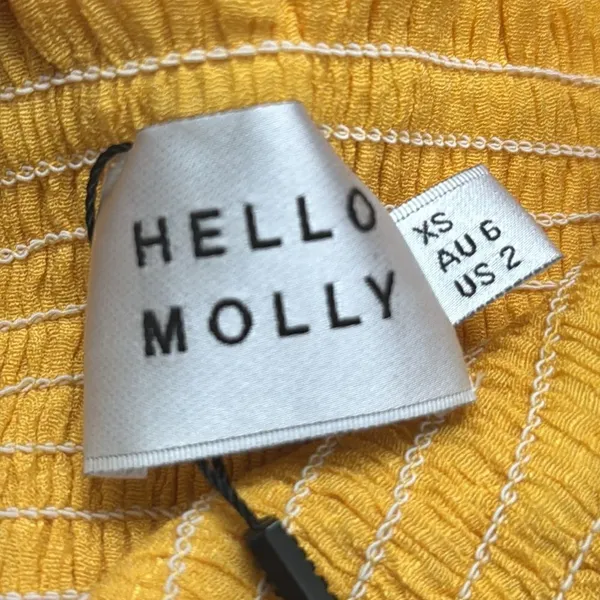 Hello Molly STAY FUN MAXI SKIRT in MUSTARD NWT 2 - Image 6