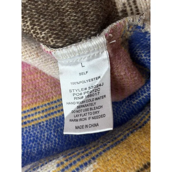 Blue B Collection Aztec Shacket Jacket Large Oversized Western Boho Coat - Image 5
