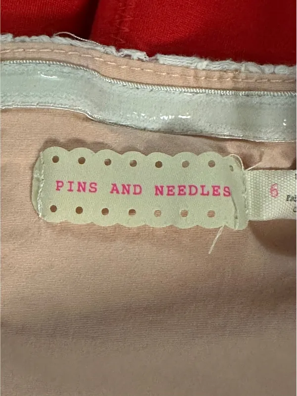 Pins and Needles cream blush lace strapless fit & flare dress Size 6 coquette - Image 6