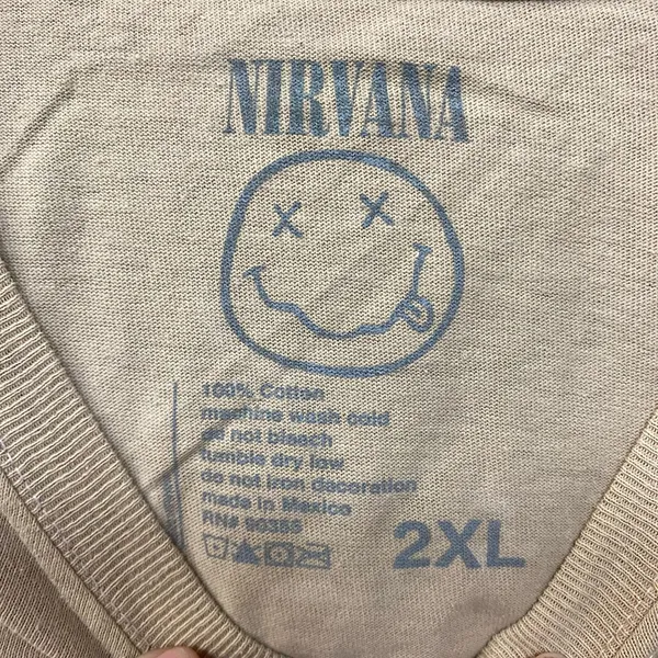 Nirvana Band Portrait Graphic T-Shirt XXL - Image 4