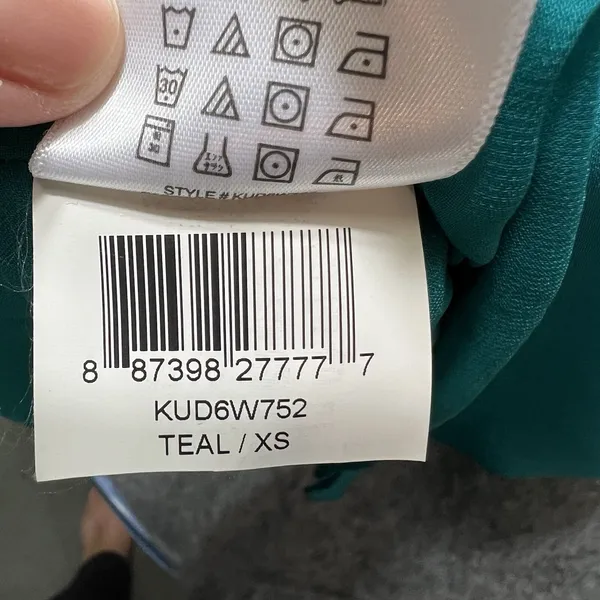 BCBGeneration Teal‎ Popover Tulip Mini Dress XS Sleeveless - Image 8