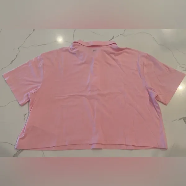 FABLETICS Boxy Short-Sleeve Polo Orchid‎ Pink Large NWOT - Image 7