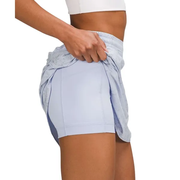 Lululemon Hotty Hot High-Rise Skirt Long Gravel Dust Pastel Blue Multi - Image 5