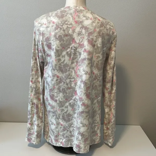 Mono b floral long sleeve knit top sz L - Image 3