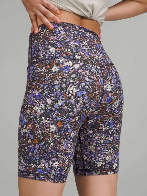 Lululemon Align High-Rise Shorts biker 8" Flower Burst Multi floral print nulu - Image 2