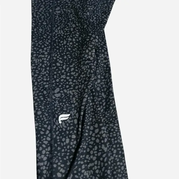 Fabletics Black Patterned Leggings - Image 3