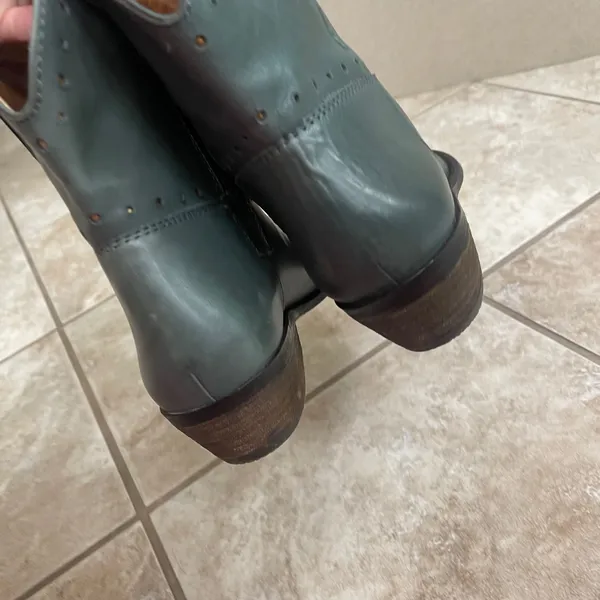 Lucky Brand Limited Edition TealChantelX Boots Size 9 m used 1x pull on western - Image 5