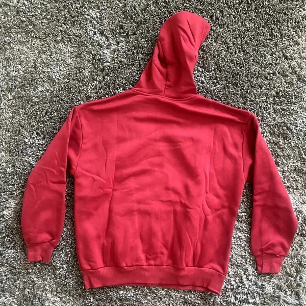 Full Zip Jacket with Hoodie in Red, Size S​​​​ - Image 3