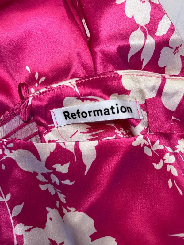 Reformation Frankie Silk Dress Maxi - Image 2