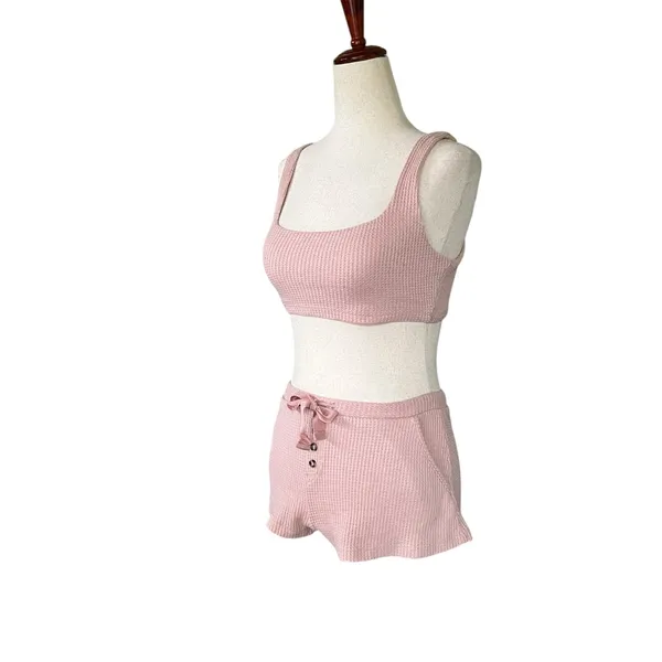 better / together 3 piece waffle knit lounge set - Image 12