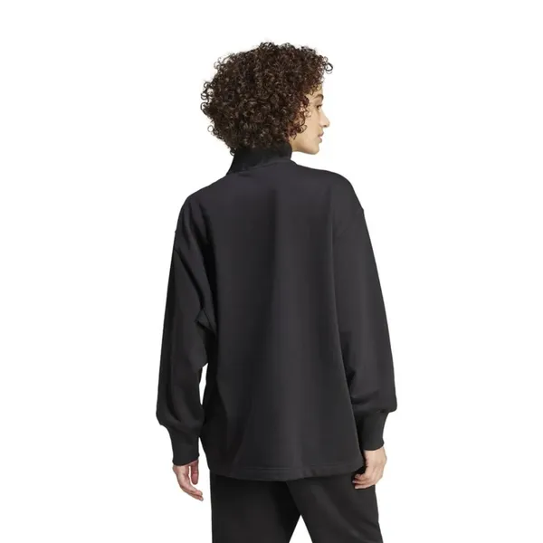 Adidas Sweatshirt Womens Large Black All SZN QZ Pullover Athletic Sport IX3811 - Image 2