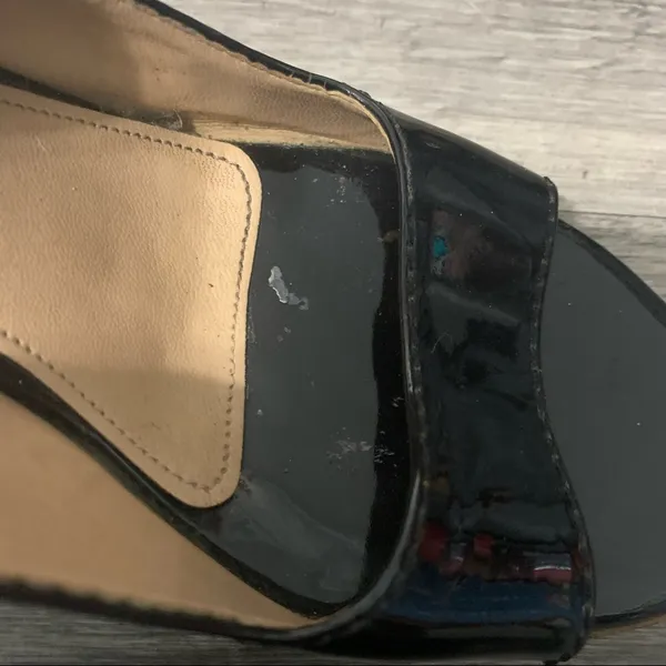 Franco Sarto Black Tan Heels; Size 9.5 Women’s - Image 7