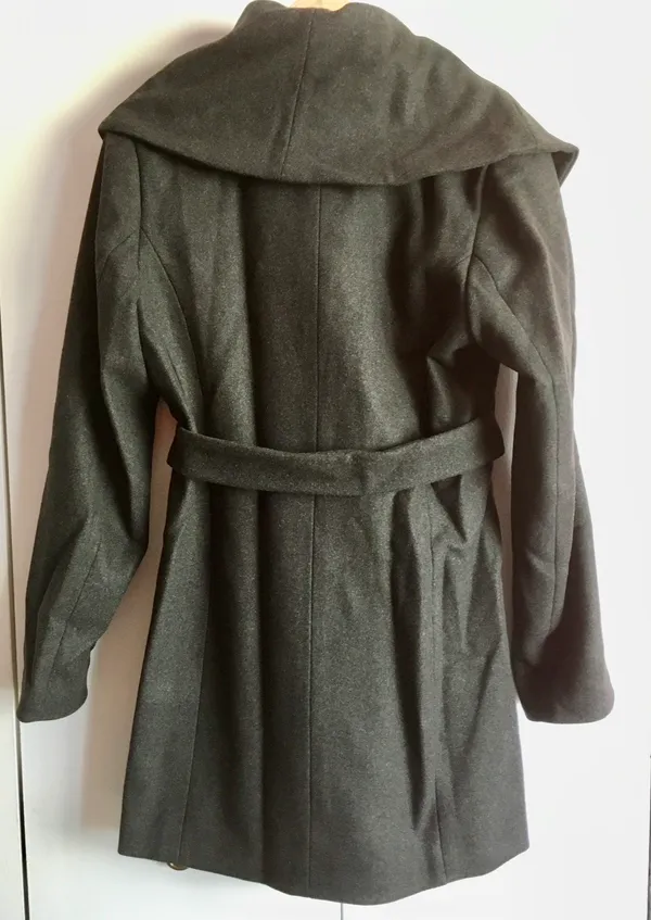Wool Coat, Medium Gray - Image 3