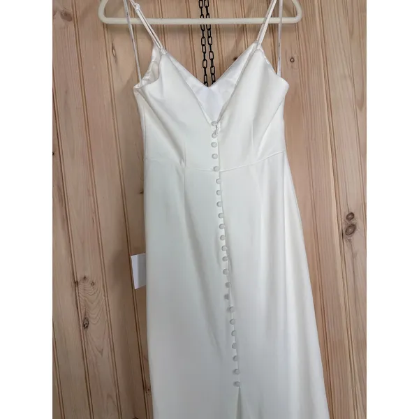 NWT Lulus Feeling of Forever White Sleeveless Mermaid Dress Wedding Bride Sz XL - Image 5