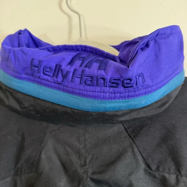 Helly Hansen Vintage Transitional Ski Suit Snowboard Black Purple Large - Image 5