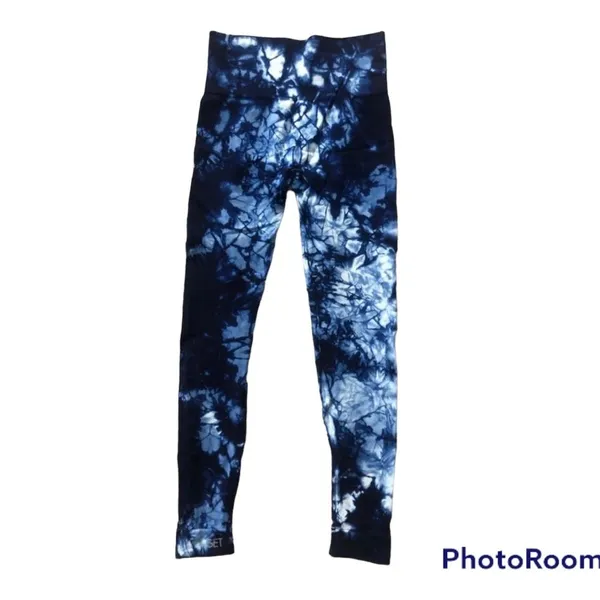 SET ACTIVE blue crush tie dye leggings NEW! - Image 7