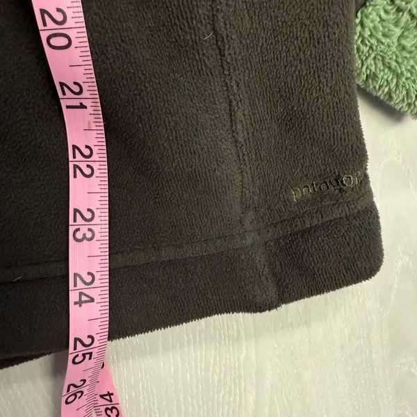 Patagonia Synchilla Women Size Large Green Fleece‎ Lined Full Zip Jacket. - Image 8