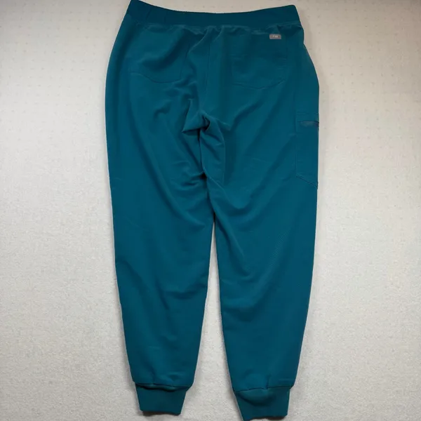 FIGS Zamora Jogger Scrub Pants Women’s XL Teal Blue Green Technical Collection - Image 2