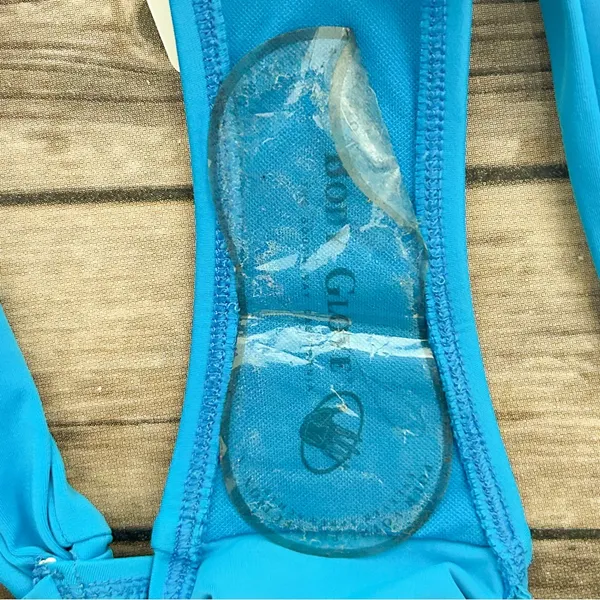 Body Glove Azuro Blue Bali Hipster Bikini Bottom XS NWT Folded Waistband Charm - Image 9