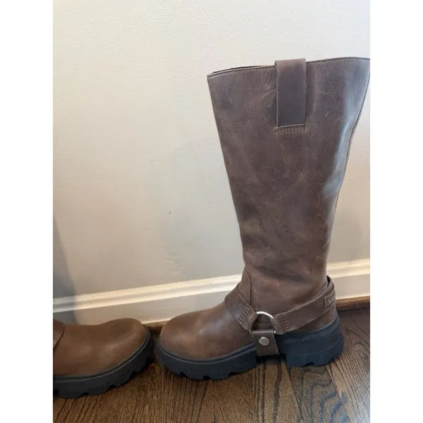 Sorel Women's JOAN FRWD™ Leather Tall Boots Tobacco Brown Sz 9.5 $275 NEW - Image 11
