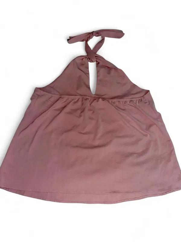 SheIn Maternity Dusty Pink Halter Tie-Back Camisole - Image 2