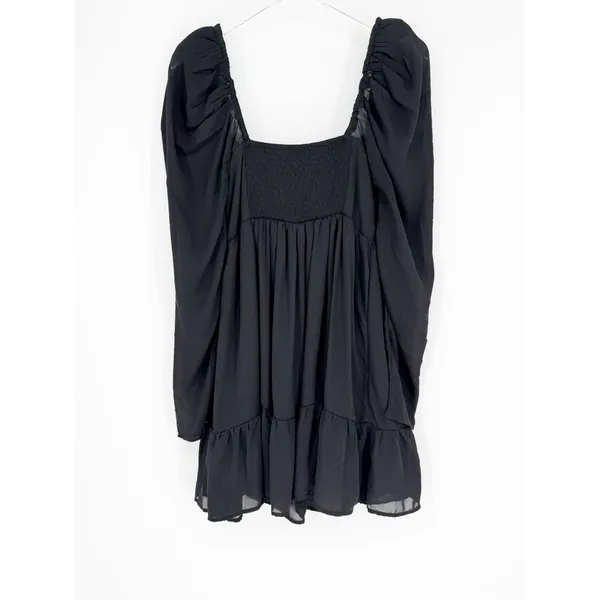 Abercrombie & Fitch Emerson‎ Black Mini Dress Women's M Cottagecore - Image 3