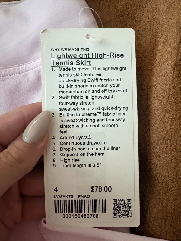 Lululemon pink skirt - Image 3