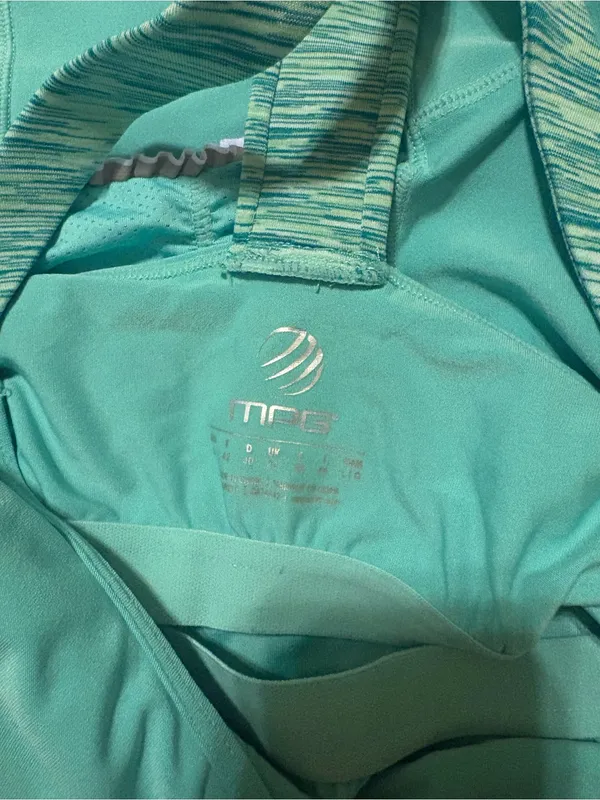 MPG Mint Teal Racerback Active Tank Top Green Size L - Image 4