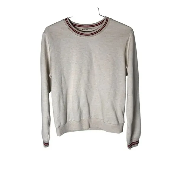 Marine Layer Anytime Crew Neck Ringer Sweatshirt and Classic Jogger set Oatmeal - Image 3