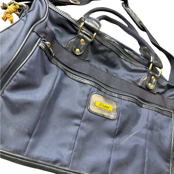 🧳 Vintage LEAT Nylon Travel Duffel Weekender Carry-On Shoulder‎ Bag 🧳 - Image 2
