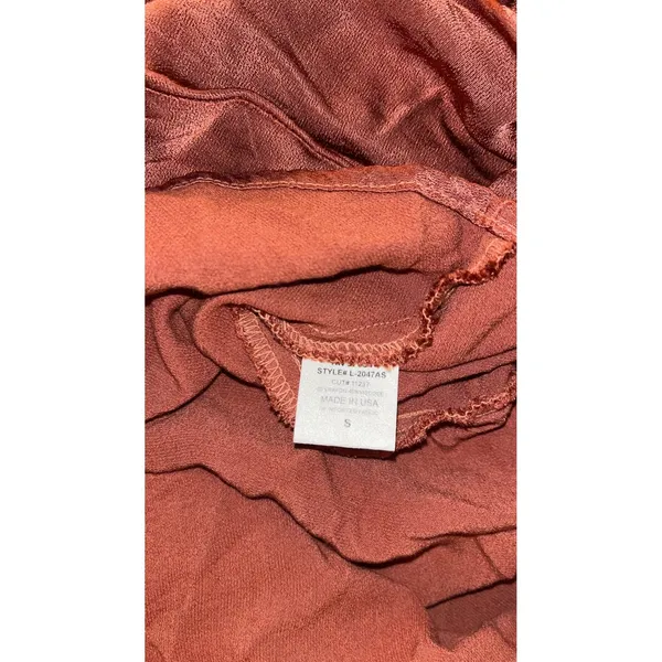 Lanston Rust Orange Halter Neck Maxi Dress Boho Wedding Party Guest Bridesmaid S - Image 4