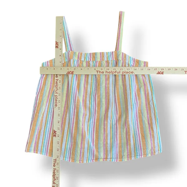 Nasty Gal Cotton Stripe Cami and Shorts Pajama Set Size‎ US 4 - Image 2