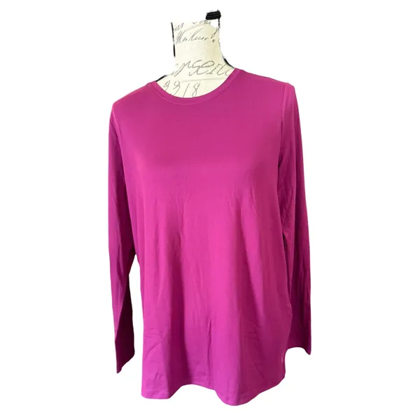 Skechers Go Walk Long Sleeve Activewear Shirts Magenta Black Set Size Medium - Image 3
