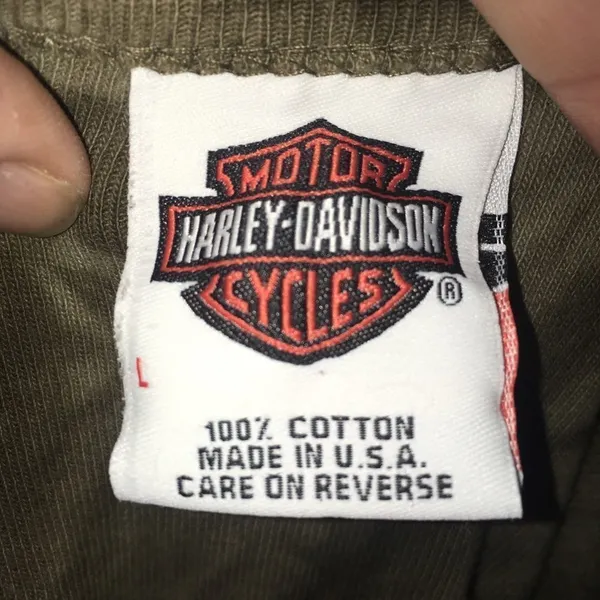 Harley Davidson acid wash Fort Worth fitted shirt - Image 3