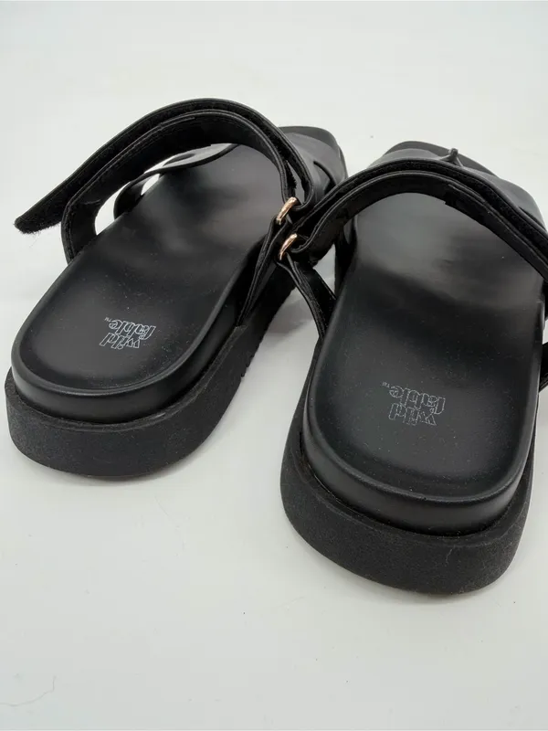 Women's Hayley Slide‎ Sandals - Wild Fable Black 6.5 - Image 4