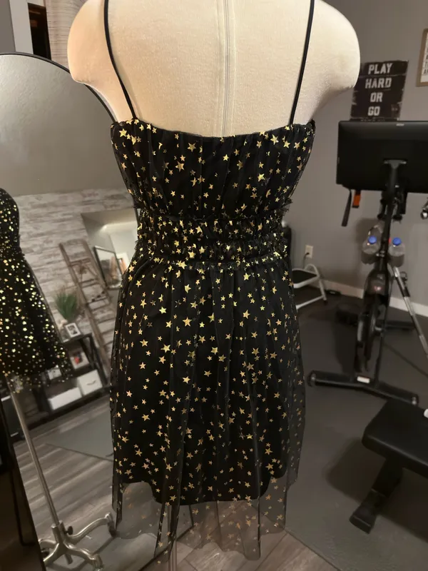 Boutique Dress metallic and black - Image 4