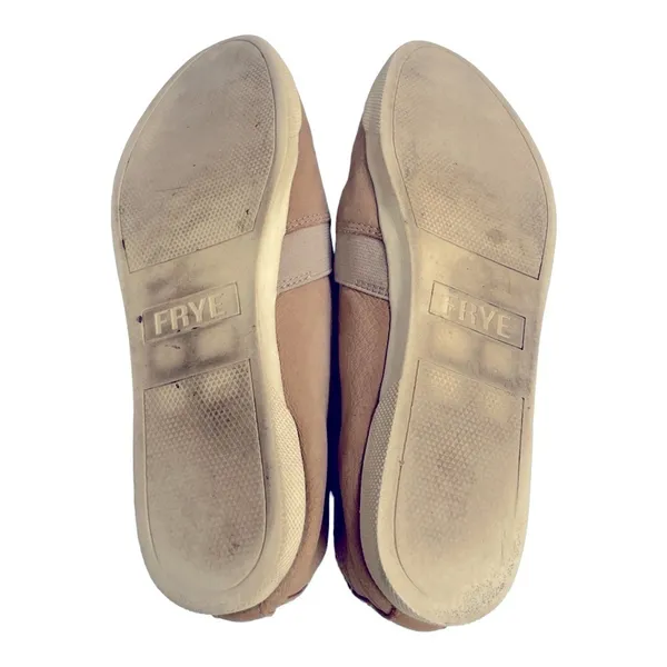 Frye Womens Size 8 M Lisa Slip On Leather Sneakers Tan Casual Flats - Image 9